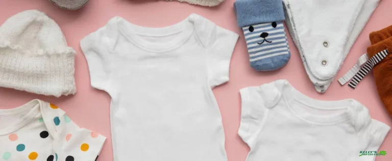 KDC-composition of various baby clothes flatlay